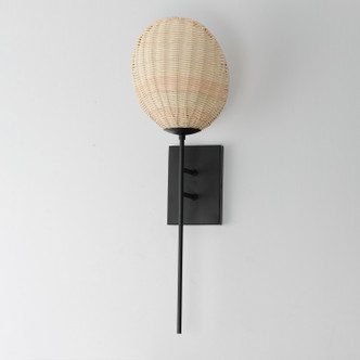 Maldives One Light Wall Sconce (12601NABK)