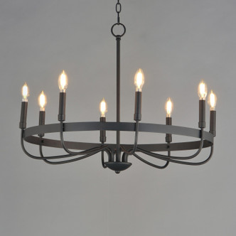 Frankie Eight Light Chandelier (14498BK)