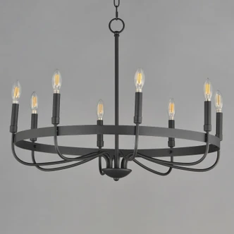 Frankie Eight Light Chandelier (14498BK)