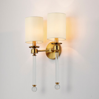 Lucent Two Light Wall Sconce (16108WTCLHR)