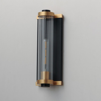 Opulent One Light Outdoor Wall Sconce (16121CRBKAB)