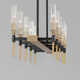 Flambeau LED Linear Chandelier (16127CLBKAB)