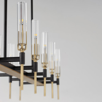 Flambeau LED Linear Chandelier (16127CLBKAB)