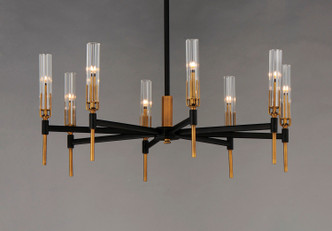 Flambeau LED Chandelier (16128CLBKAB)