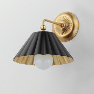 Primrose One Light Wall Sconce (18051BKGL)