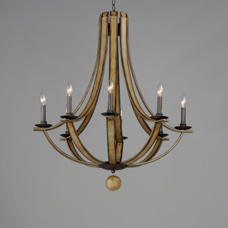 Basque Eight Light Chandelier (20348DWAR)