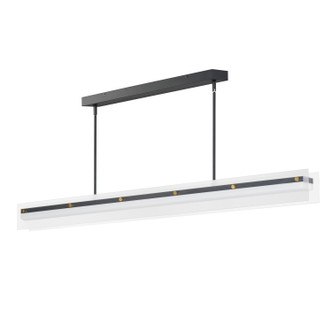 Maxim - 21195CRBKNAB - LED Linear Pendant - Spectre - Black / Natural Aged Brass