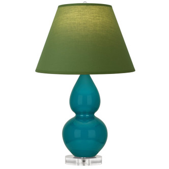 Robert Abbey - A773G - One Light Accent Lamp - Small Double Gourd - Peacock Glazed Ceramic w/Lucite