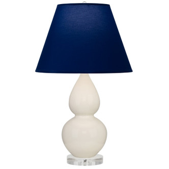 Robert Abbey - A776N - One Light Accent Lamp - Small Double Gourd - Bone Glazed Ceramic w/Lucite
