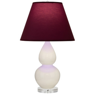 Robert Abbey - A776P - One Light Accent Lamp - Small Double Gourd - Bone Glazed Ceramic w/Lucite