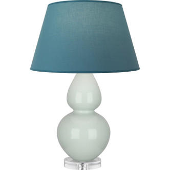 Robert Abbey - A791B - One Light Table Lamp - Double Gourd - Celadon Glazed Ceramic w/Lucite