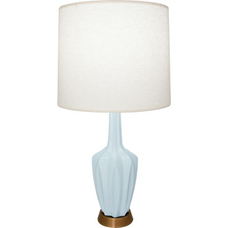 Robert Abbey - BB36 - One Light Accent Lamp - Small Emma - Baby Blue Glazed Ceramic w/Warm Brass
