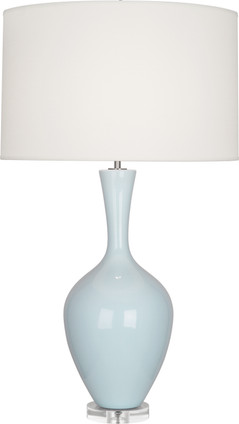 Robert Abbey - BB980 - One Light Table Lamp - Audrey - Baby Blue Glazed Ceramic