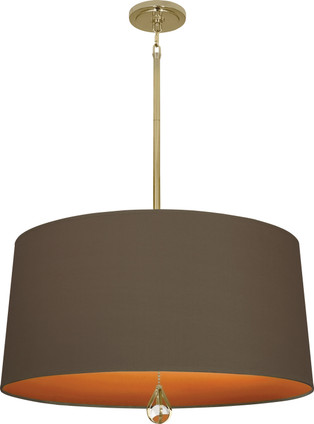 Robert Abbey - BN336 - Three Light Pendant - Williamsburg Custis - Modern Brass