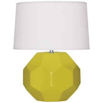 Robert Abbey - CI01 - One Light Table Lamp - Franklin - Citron Glazed Ceramic