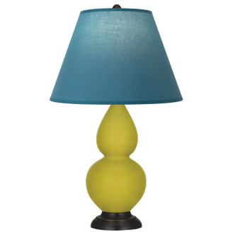 Robert Abbey - CI11B - One Light Accent Lamp - Small Double Gourd - Citron Glazed Ceramic w/Deep Patina Bronze