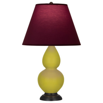 Robert Abbey - CI11P - One Light Accent Lamp - Small Double Gourd - Citron Glazed Ceramic w/Deep Patina Bronze