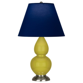 Robert Abbey - CI12N - One Light Accent Lamp - Small Double Gourd - Citron Glazed Ceramic w/Antique Silver
