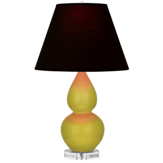 Robert Abbey - CI13K - One Light Accent Lamp - Small Double Gourd - Citron Glazed Ceramic w/Lucite