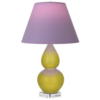 Robert Abbey - CI13L - One Light Accent Lamp - Small Double Gourd - Citron Glazed Ceramic w/Lucite