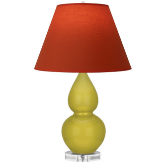 Robert Abbey - CI13T - One Light Accent Lamp - Small Double Gourd - Citron Glazed Ceramic w/Lucite