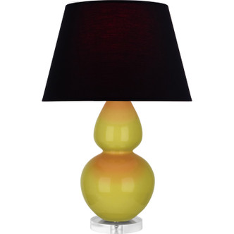 Robert Abbey - CI23K - One Light Table Lamp - Double Gourd - Citron Glazed Ceramic w/Lucite