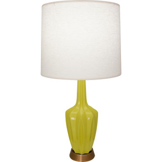 Robert Abbey - CI36 - One Light Accent Lamp - Small Emma - Citron Glazed Ceramic w/Warm Brass