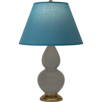 Robert Abbey - CR10B - One Light Accent Lamp - Small Double Gourd - Ash Glazed Ceramic w/Antique Natural Brass