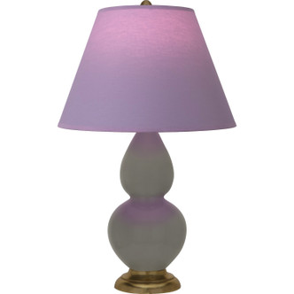 Robert Abbey - CR10L - One Light Accent Lamp - Small Double Gourd - Ash Glazed Ceramic w/Antique Natural Brass