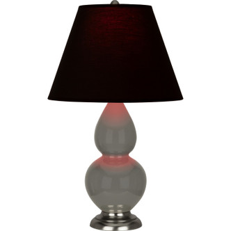 Robert Abbey - CR12K - One Light Accent Lamp - Small Double Gourd - Ash Glazed Ceramic w/Antique Silver