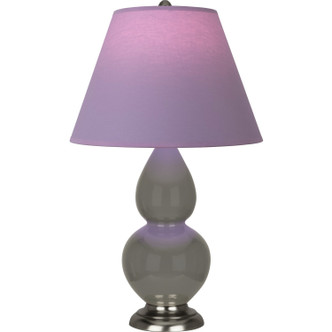 Robert Abbey - CR12L - One Light Accent Lamp - Small Double Gourd - Ash Glazed Ceramic w/Antique Silver