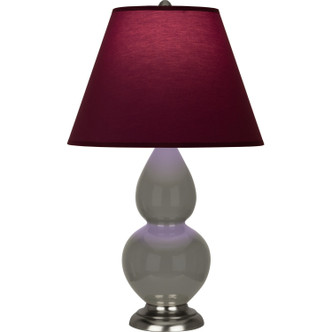 Robert Abbey - CR12P - One Light Accent Lamp - Small Double Gourd - Ash Glazed Ceramic w/Antique Silver