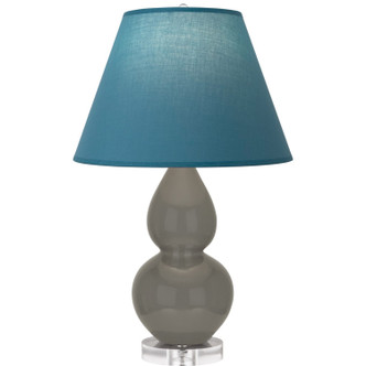 Robert Abbey - CR13B - One Light Accent Lamp - Small Double Gourd - Ash Glazed Ceramic w/Lucite