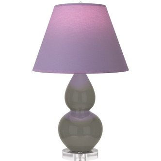 Robert Abbey - CR13L - One Light Accent Lamp - Small Double Gourd - Ash Glazed Ceramic w/Lucite