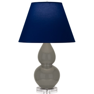 Robert Abbey - CR13N - One Light Accent Lamp - Small Double Gourd - Ash Glazed Ceramic w/Lucite