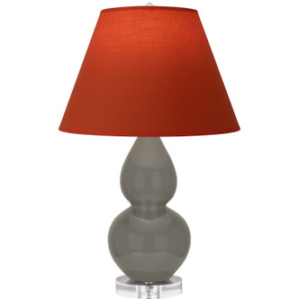 Robert Abbey - CR13T - One Light Accent Lamp - Small Double Gourd - Ash Glazed Ceramic w/Lucite