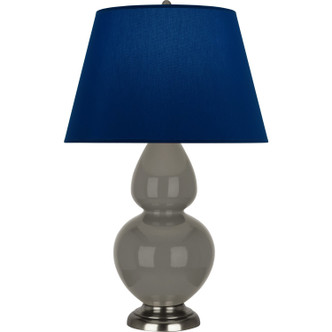 Robert Abbey - CR22N - One Light Table Lamp - Double Gourd - Ash Glazed Ceramic w/Antique Silver