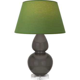 Robert Abbey - CR23G - One Light Table Lamp - Double Gourd - Ash Glazed Ceramic w/Lucite