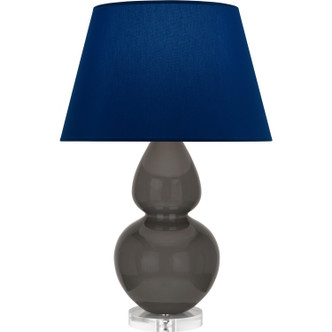 Robert Abbey - CR23N - One Light Table Lamp - Double Gourd - Ash Glazed Ceramic w/Lucite