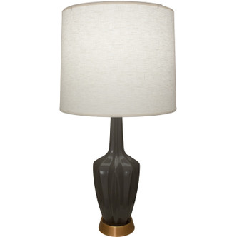 Robert Abbey - CR36 - One Light Accent Lamp - Small Emma - Ash Glazed Ceramic w/Warm Brass