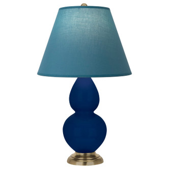 Robert Abbey - CT10B - One Light Accent Lamp - Small Double Gourd - Cobalt Glazed Ceramic w/Antique Natural Brass