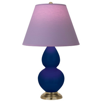 Robert Abbey - CT10L - One Light Accent Lamp - Small Double Gourd - Cobalt Glazed Ceramic w/Antique Natural Brass