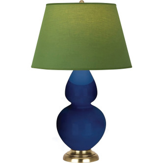 Robert Abbey - CT20G - One Light Table Lamp - Double Gourd - Cobalt Glazed Ceramic w/Antique Natural Brass