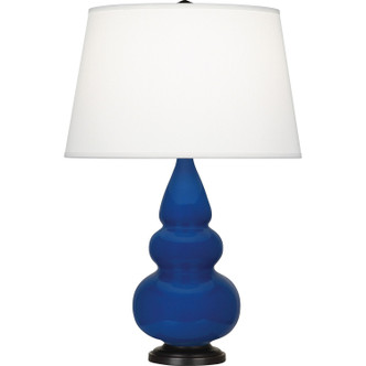 Robert Abbey - CT31X - One Light Accent Lamp - Small Triple Gourd - Cobalt Glazed Ceramic w/Deep Patina Bronze