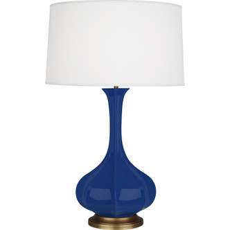 Robert Abbey - CT994 - One Light Table Lamp - Pike - Cobalt Glazed Ceramic w/Aged Brass