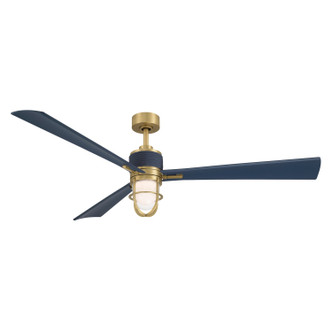 Nauticus 65" Ceiling Fan (F768L-LBR/NVY)