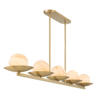 Olenne Five Light Linear Chandelier (10387-732)