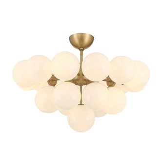 Lunara 19 Light Convertible Chandelier/Semi-Flush Mount (12079-732)