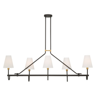 Bellforge Five Light Linear Chandelier (12105-855)
