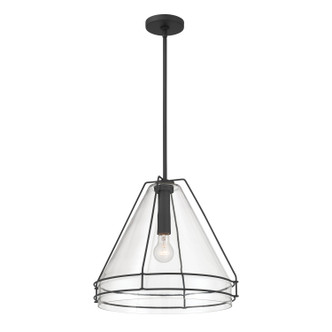Minka-Lavery - 17649-899 - One Light Pendant - Lorenth - Dark Matte Black